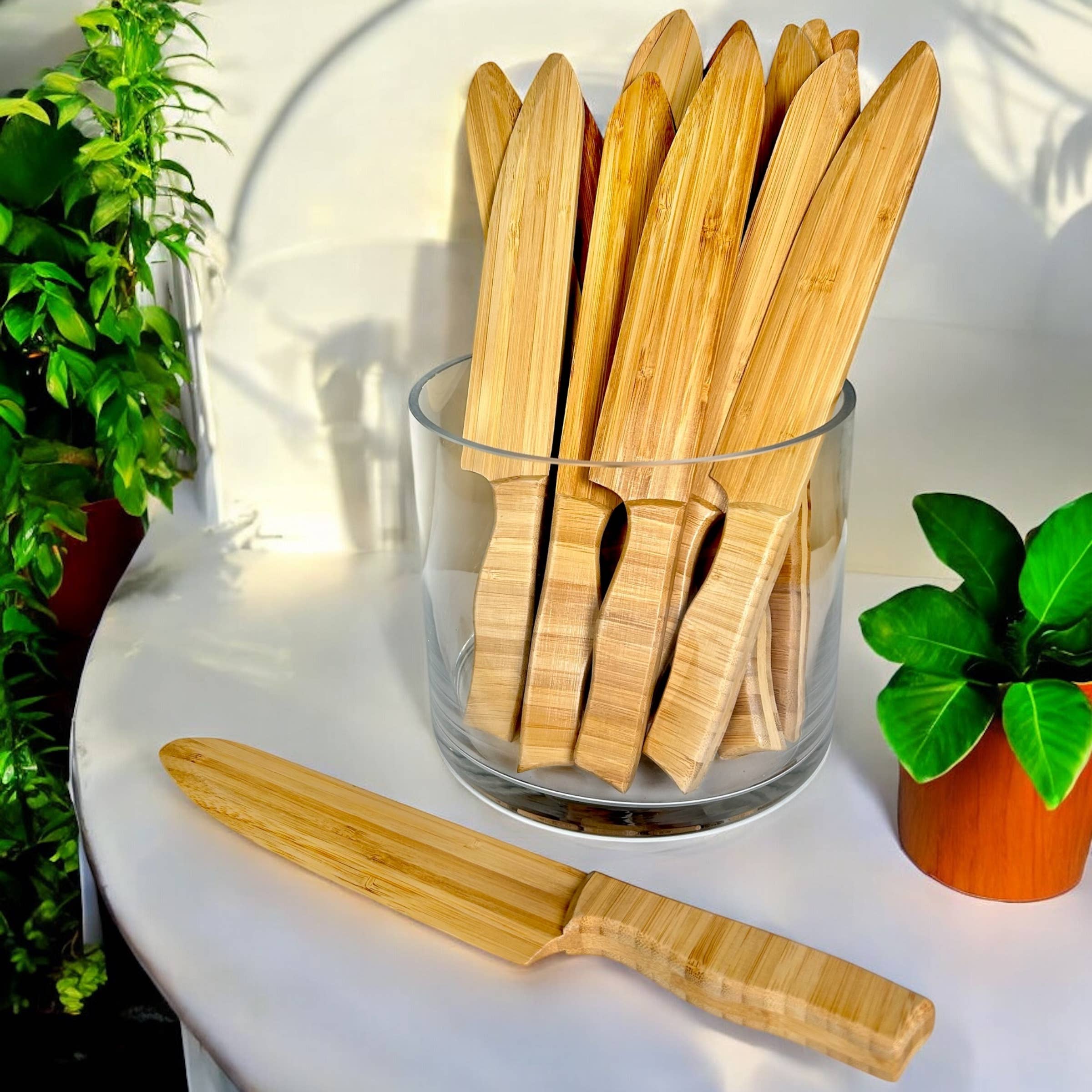 Bamboo Switch - Wholesale Kitchen/Utility Knife - Bamboo Pastry & Cake Knife | Stocking Stuffer Bestseller2