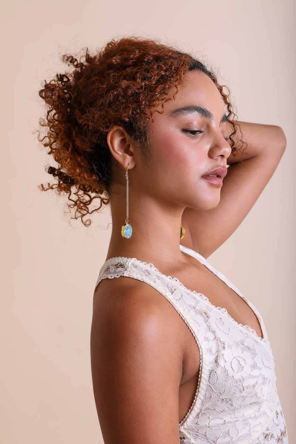 Leto Accessories - Wholesale Dangle Earrings - Crystal Gemstone Drop Statement Earrings3