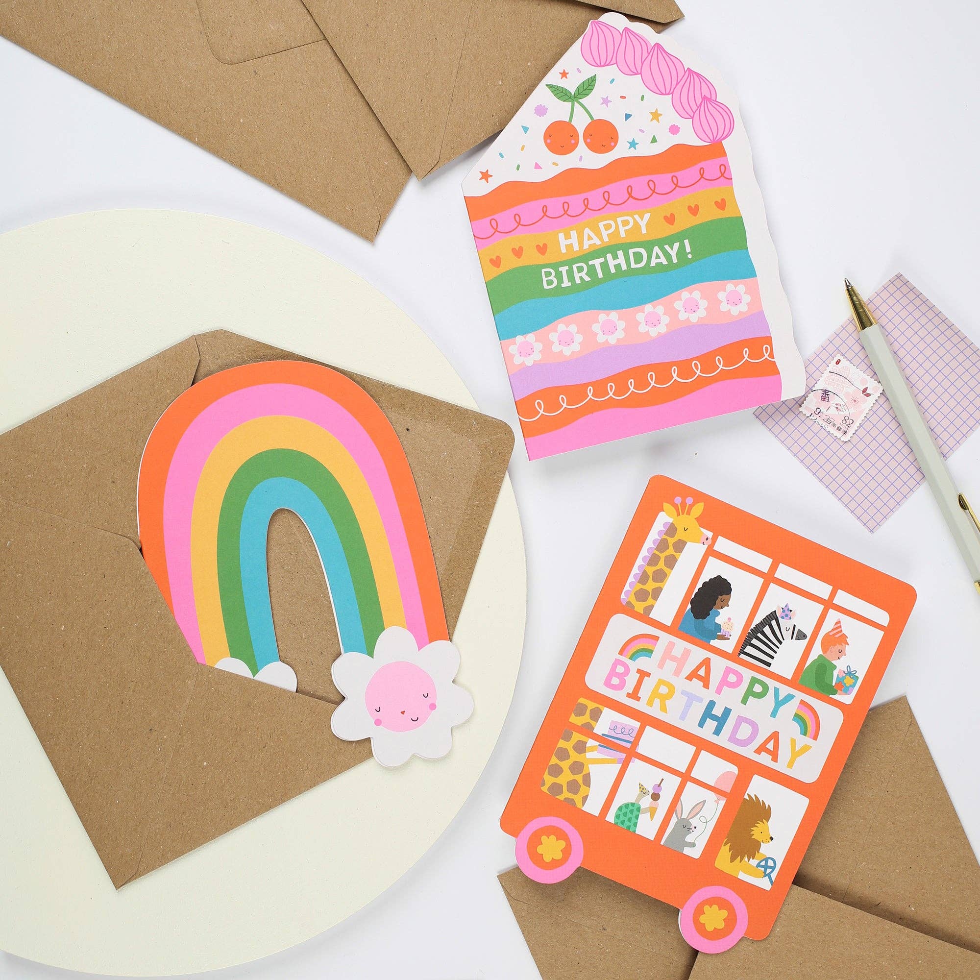 Mifkins - Wholesale Everyday Greeting Card - Rainbow Blossom Greeting Card4