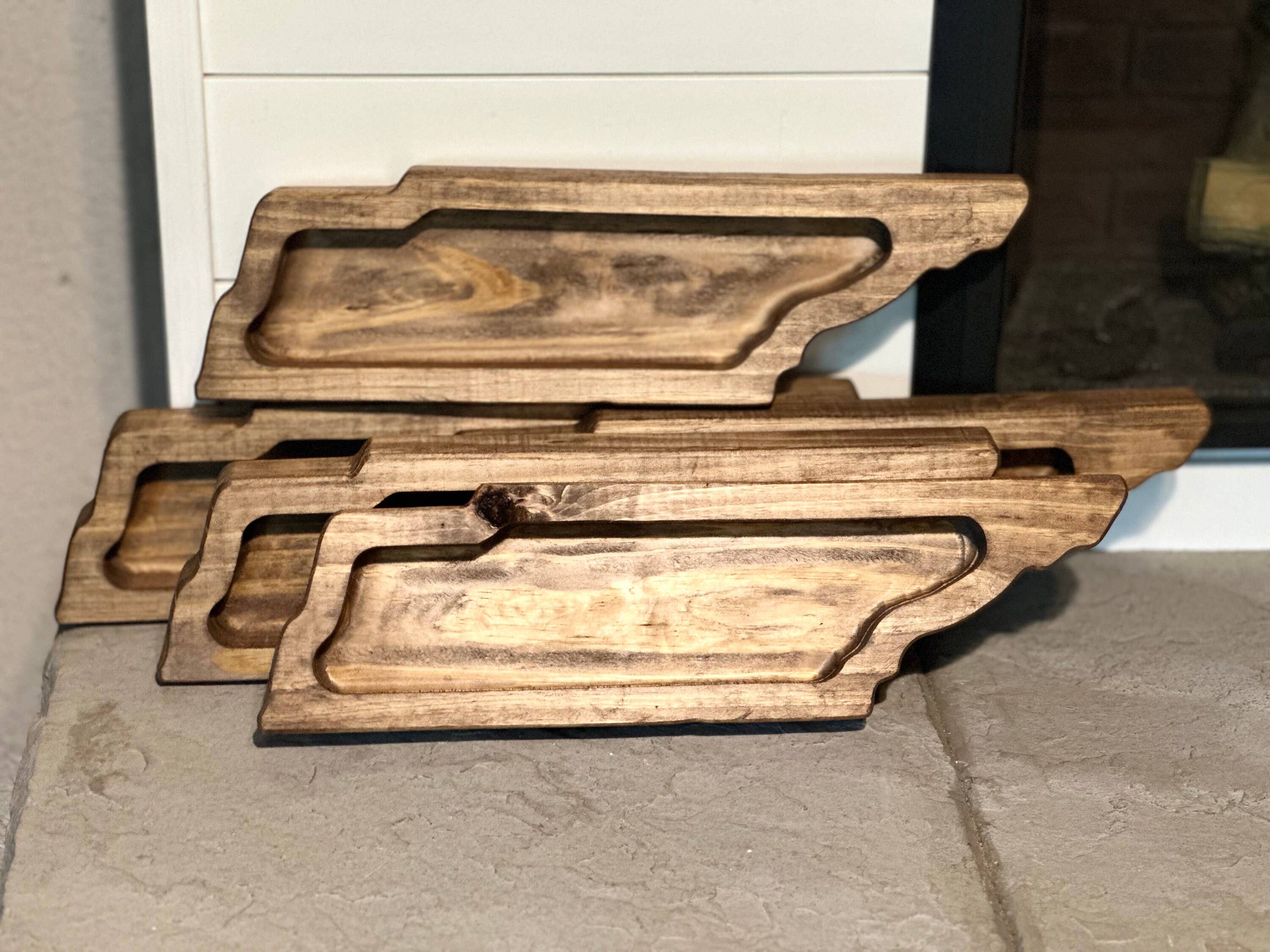 McCain's Furniture Co - Wholesale Candle Holder - Tennessee Stained - Wholesale Bundle of 5 - Candle Ready1