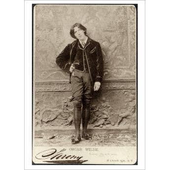 Oscar Wilde, janvier 1882. pour la vente par Retrospect Greeting Cards