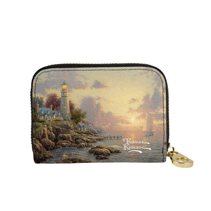 Monarque - Wholesale Wallet - Women's - Thomas Kinkade The Sea Of Tranquility Zipper Wallet