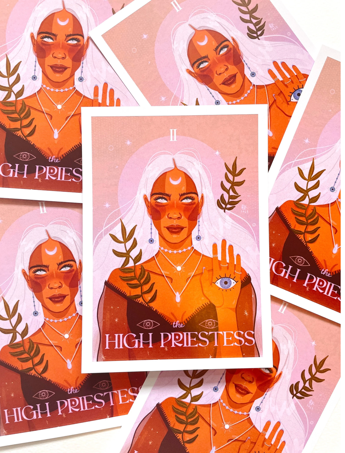 Brittany Keller Art – wholesale Konsttryck – Den översteprästinna Tarot Print2