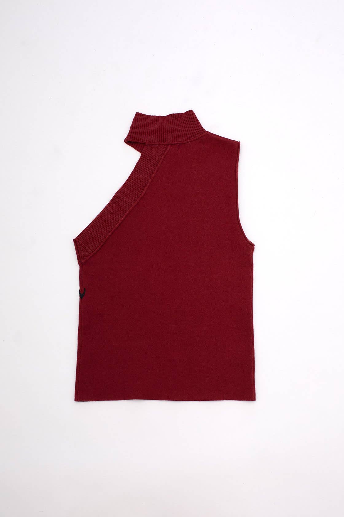 FANG - Wholesale Knit Top - Women's - Asymmetrical Turtleneck Knit Tank6