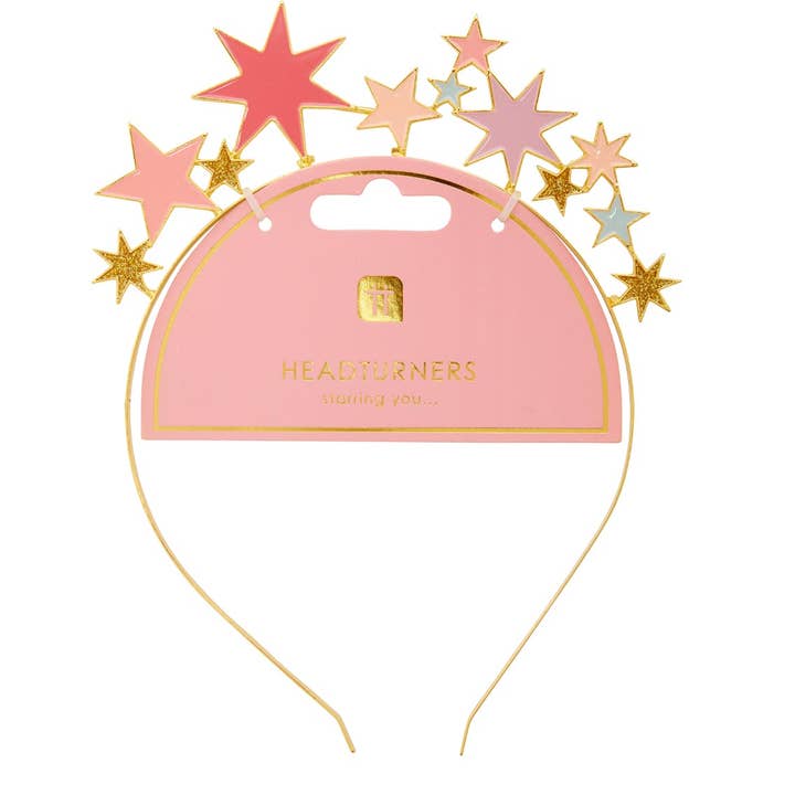 Pink Star Headband Accessory for wholesale by Talking Tables EU