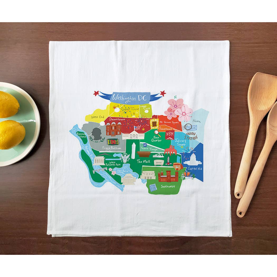 Allport Editions – Engroshandel Viskestykke – Hej USA håndklædeserie - ALLE 50 STATER HER!44