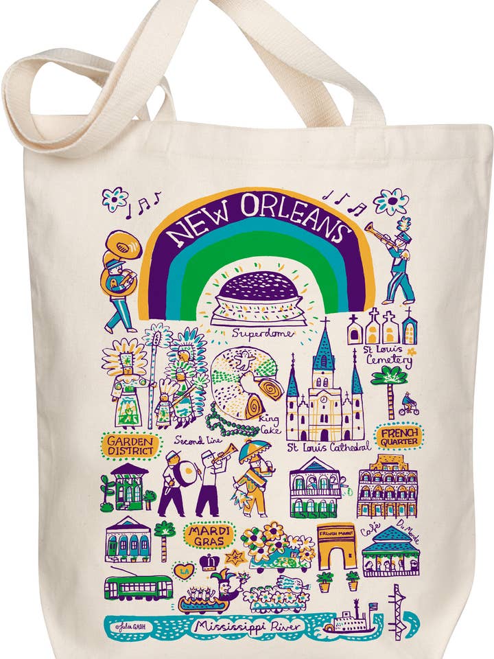 La Nouvelle-Orléans Boutique Map Art Fourre-tout pour la vente par Morado Designs