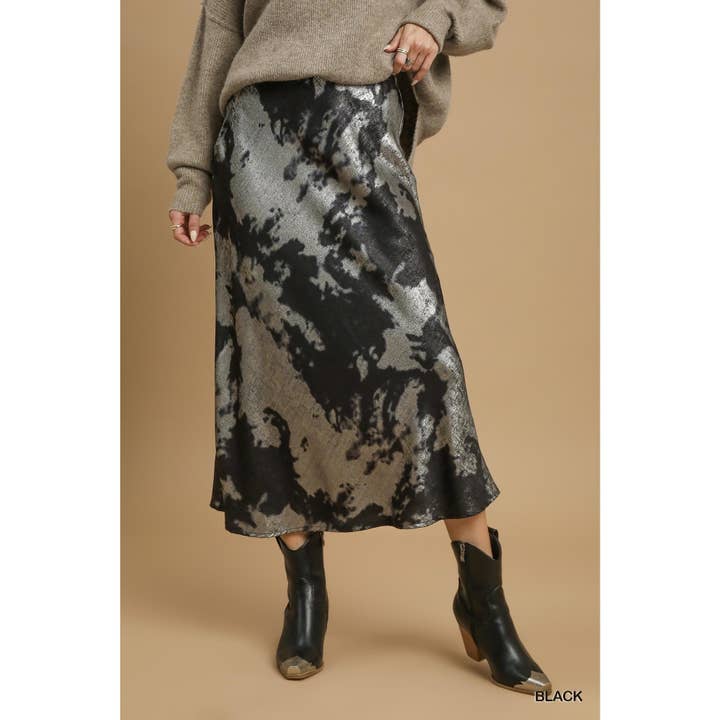 Metallischer Midi-Rock für den Großhandel von STYLE USA