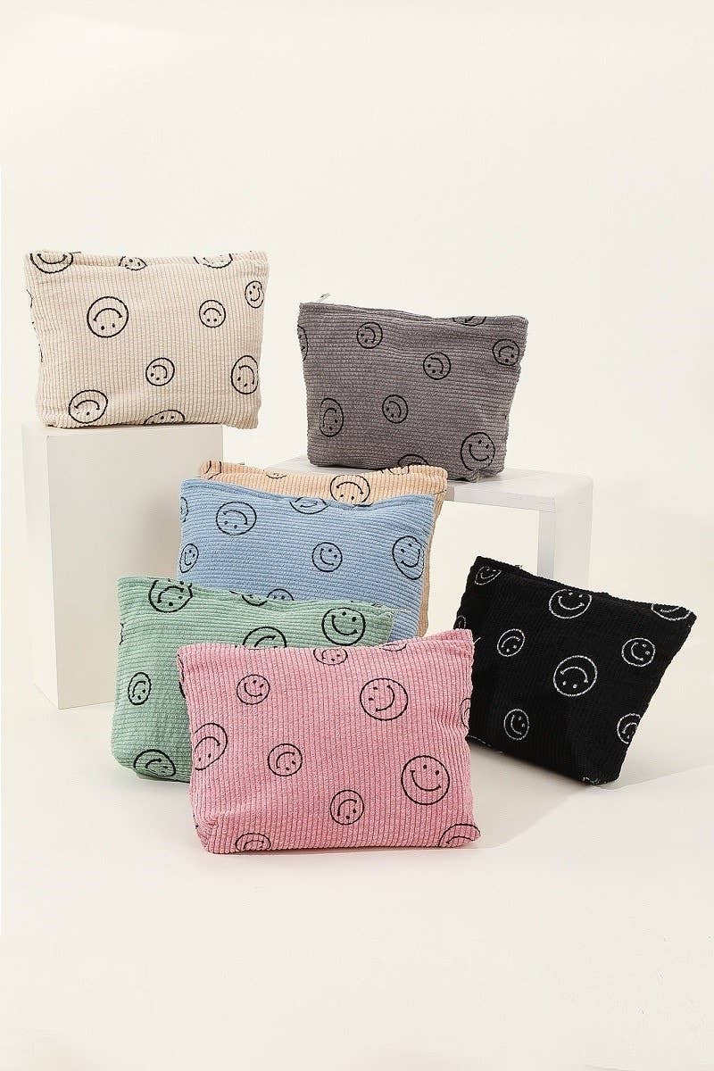 42POPS - Wholesale Makeup/Cosmetic Bag - `.Corduroy Cosmetic Pouch Bag8