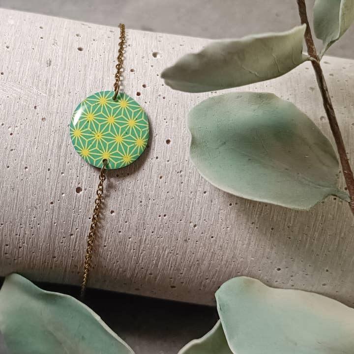 Sully bracelet — graphic pattern 1034 for wholesale by une Hirondelle sous le Tilleul