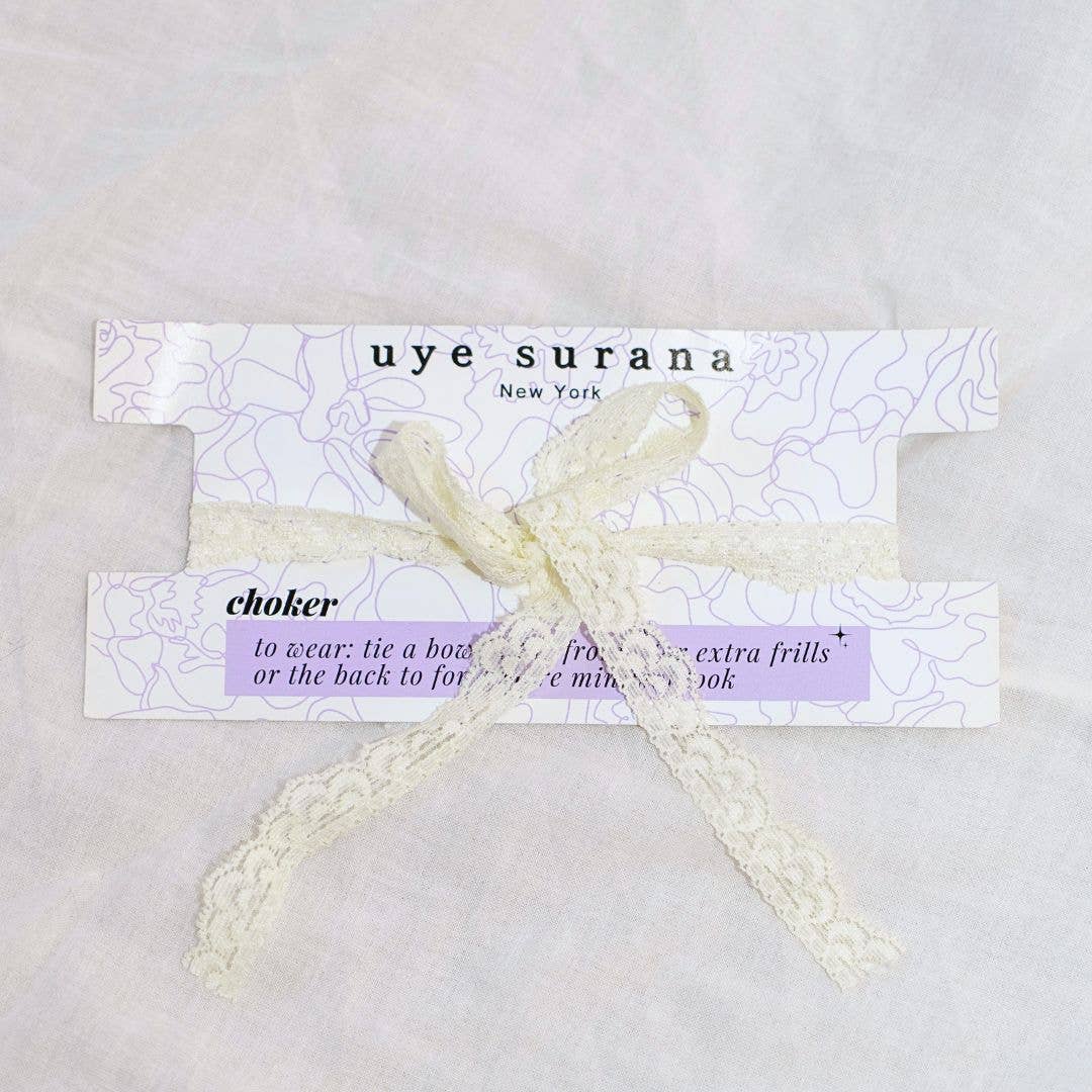 Coquette Bows Scrunchie + Pearl Choker Set for wholesale on Faire4