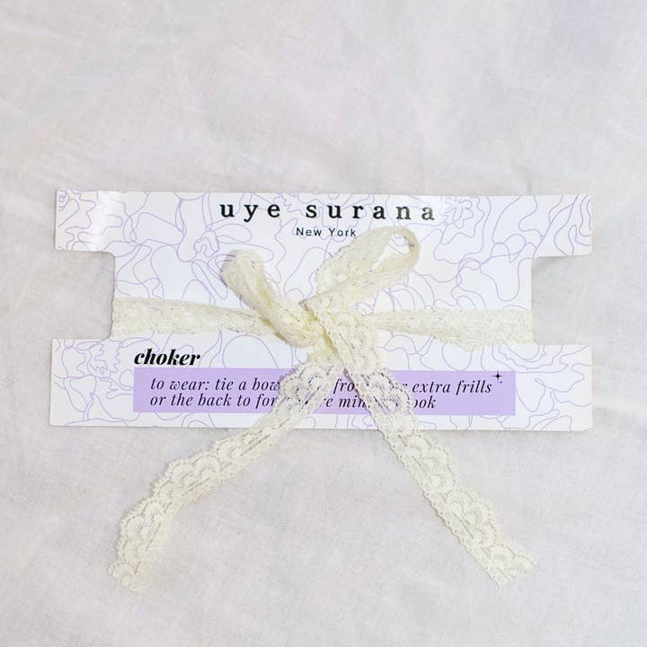 Coquette Bows Scrunchie + Pearl Choker Set for wholesale on Faire4