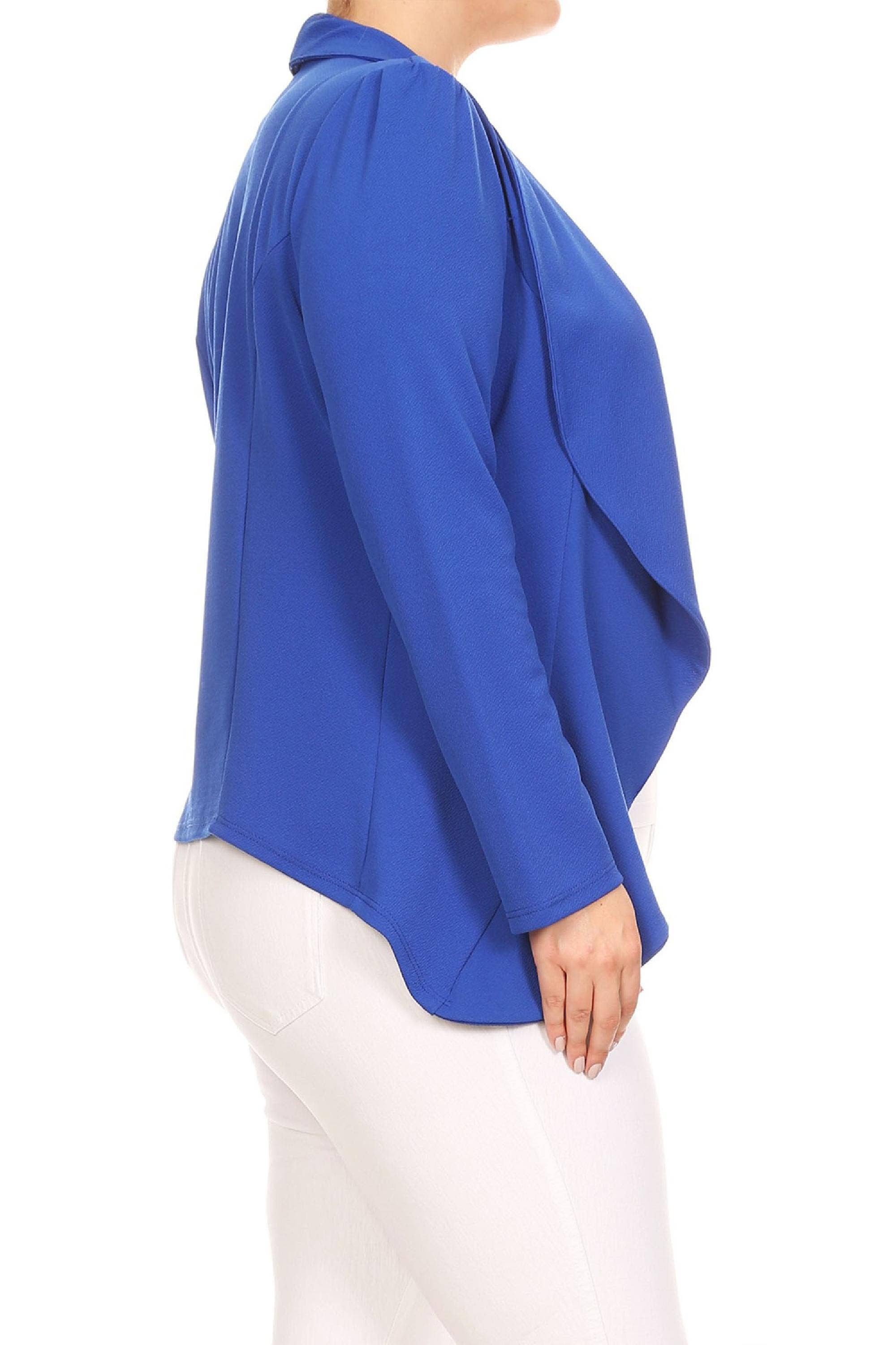 MOA COLLECTION – Blazer - Mulher por atacado – Jaqueta feminina sólida de mangas compridas para escritório45