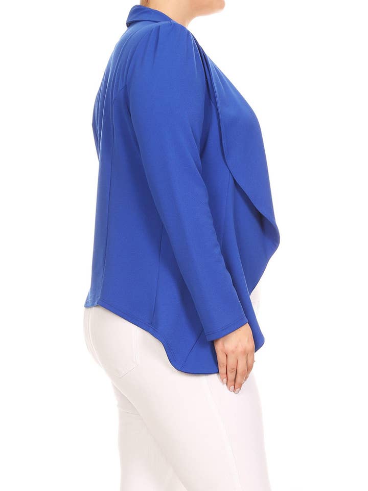 MOA COLLECTION – Blazer - Mulher por atacado – Jaqueta feminina sólida de mangas compridas para escritório45