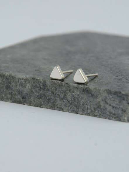 Fair Anita - Wholesale Stud/Post Earrings - Tiny Triangle Sterling Studs2