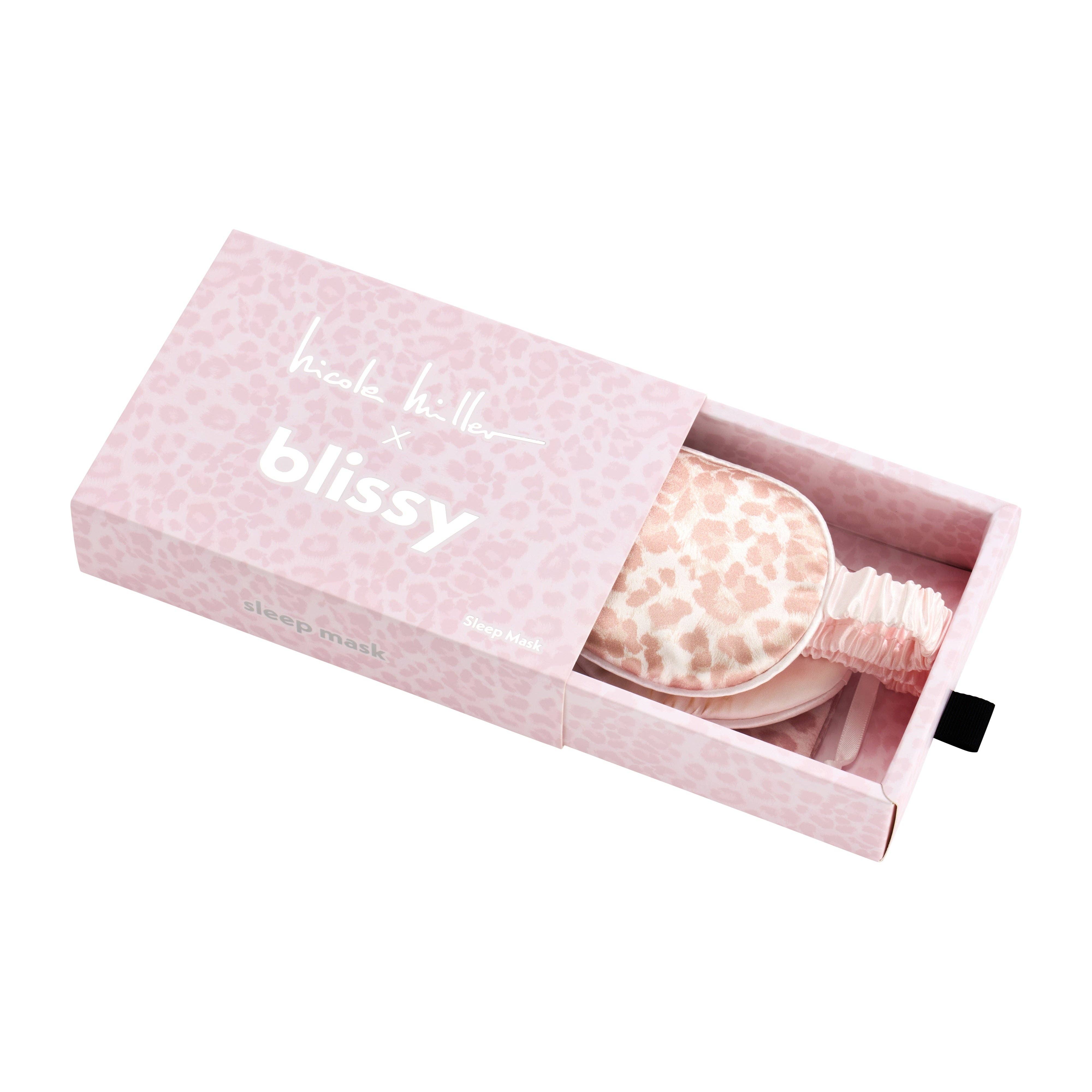 Blissy - Wholesale Sleep/Eye Mask - Sleep Mask - Nicole Miller - Mauve Cheetah2