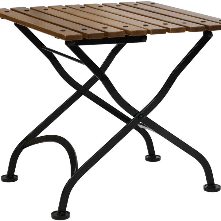 Sunnydaze Decor - Wholesale Side Table - Chestnut Wood Folding Square Side Table - 20 in - Brown