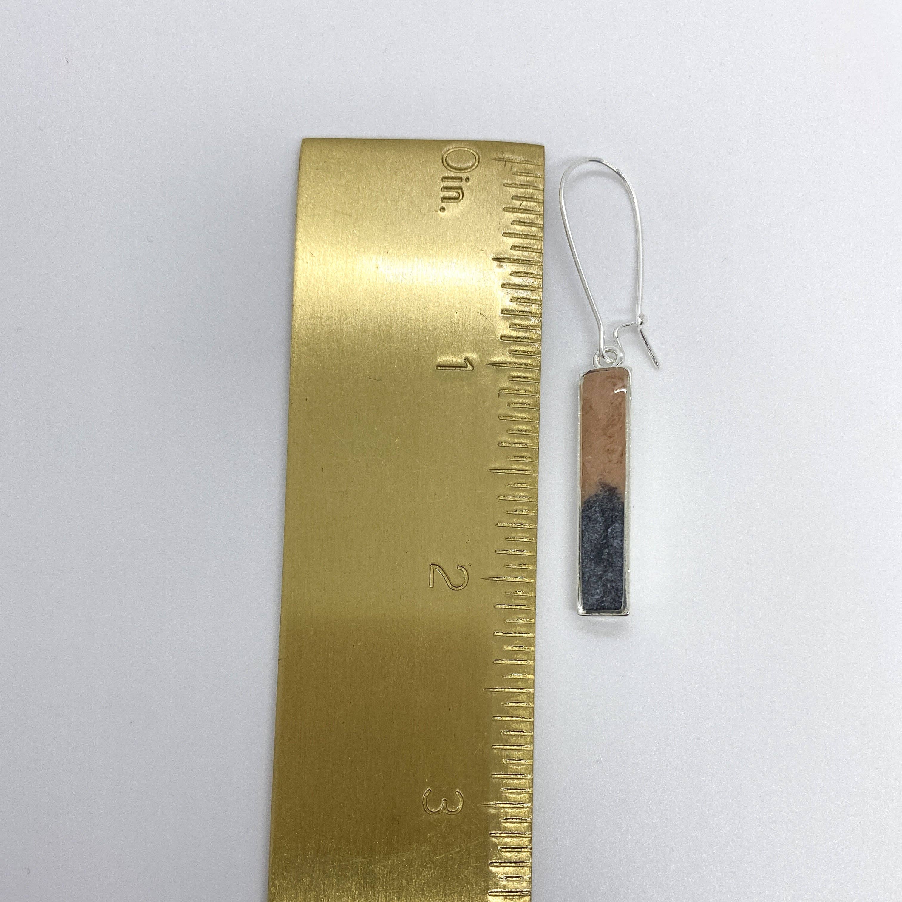 Jenica Jewelry - Wholesale Dangle Earrings - Teal Watercolor Bar Earrings - Multiple Options8