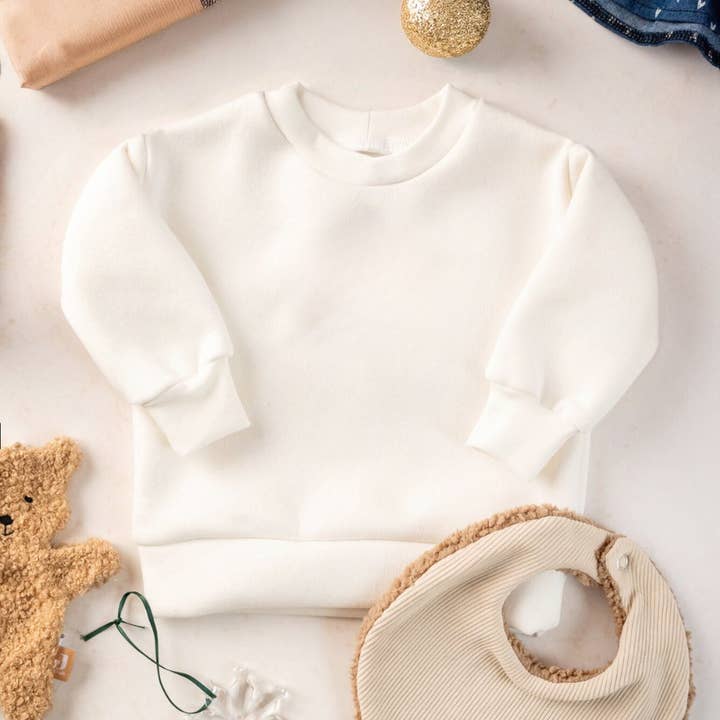 PUFFI - Wholesale Sweatshirt - Kids - Otroški pulover - Bel Personaliziran