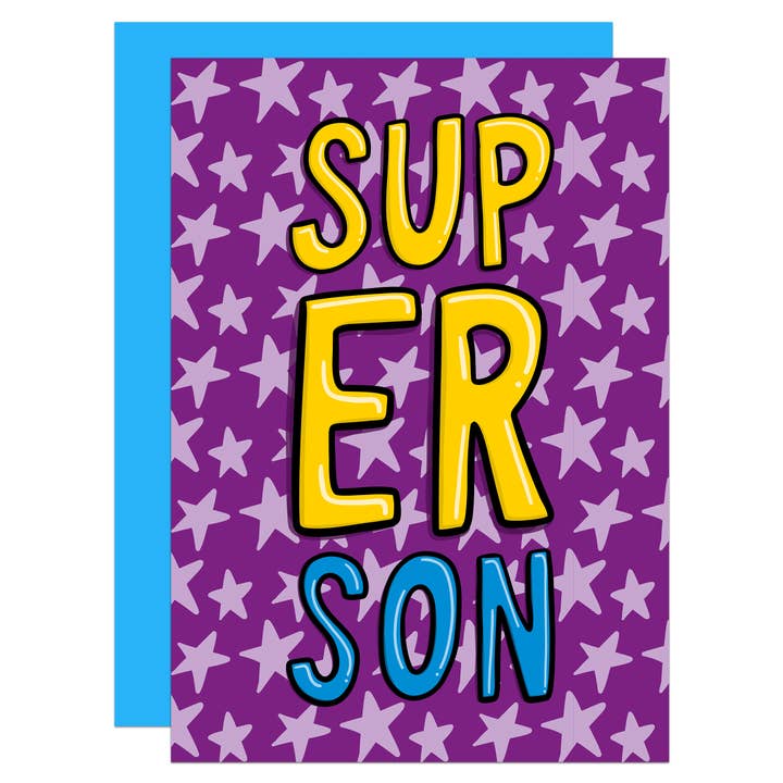 Super Son A6 Card for wholesale by TeePee Creations