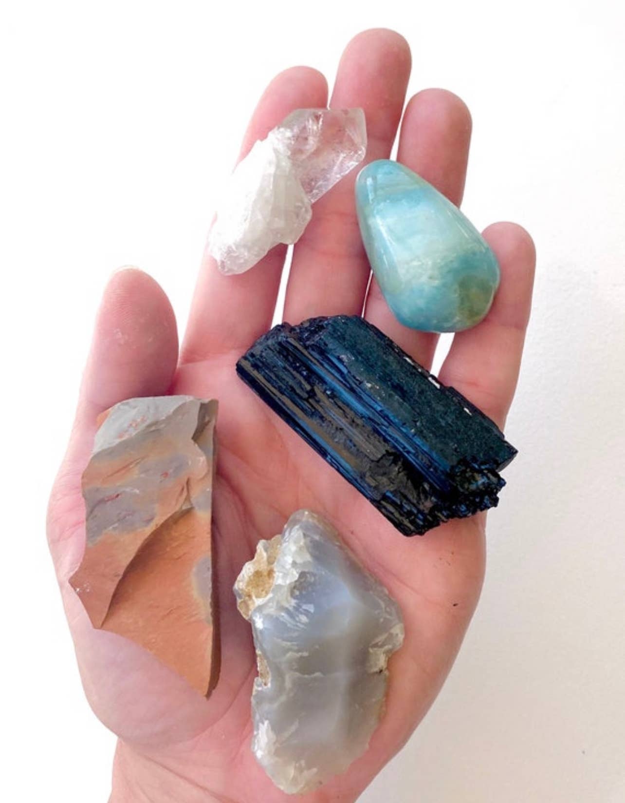 Charley Taylor Art - Wholesale Spiritual Stone/Crystal - Virgo Zodiac Crystal Set4