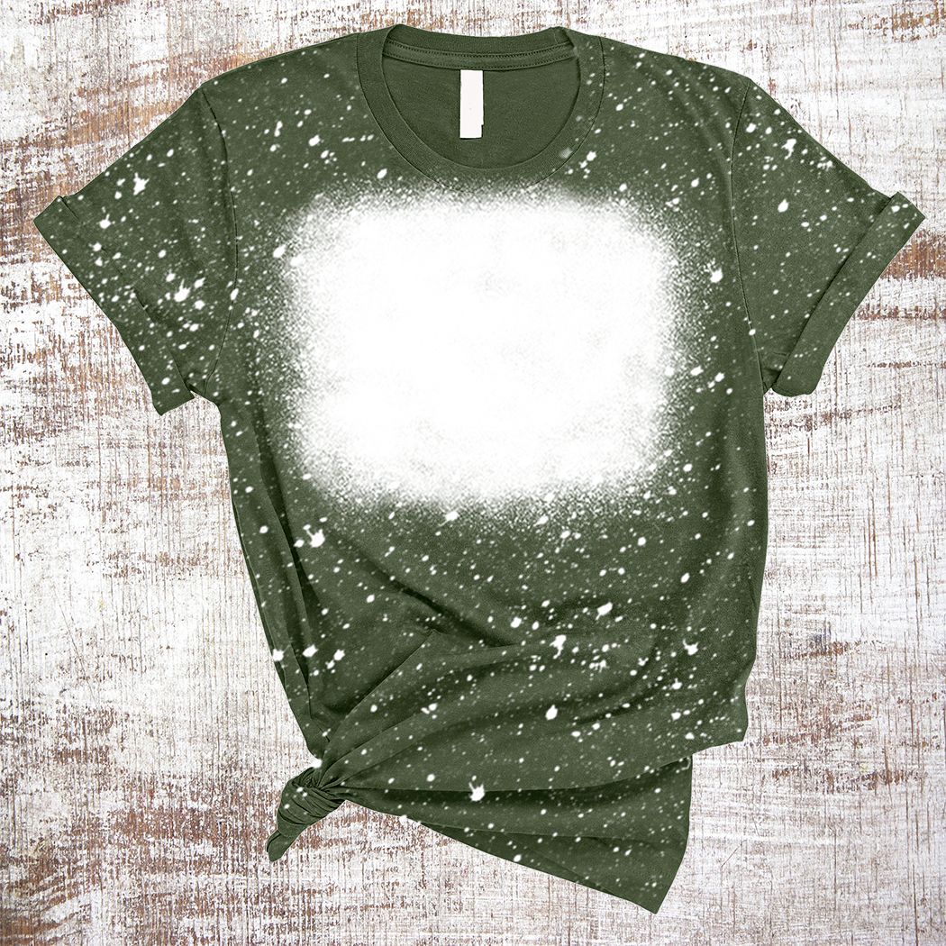 Sweet Tees - Wholesale Blanco T-shirt voor sublimatiedruk - Dames - Sublimatie blanco T-shirts gebleekt vierkant ontwerp12