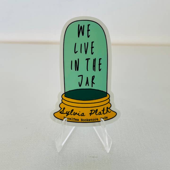 NovelTea Bookstore & Gifts - Vente Autocollant - Autocollant en vinyle inspiré de Sylvia Plath, The Bell Jar3