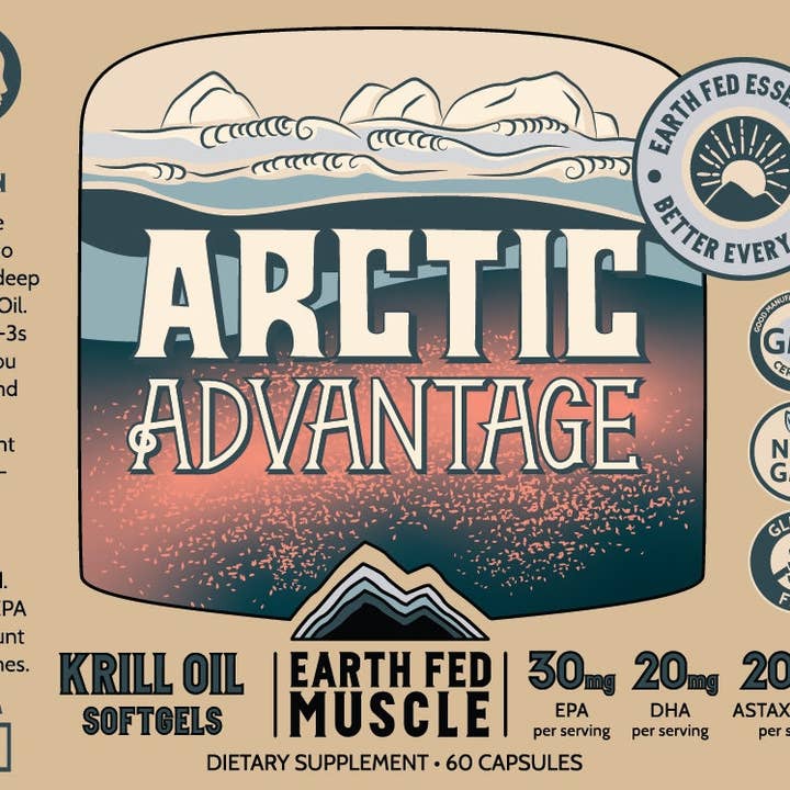 Earth Fed Muscle - Wholesale Oral Supplement/Vitamin - Arctic Advantage Krill Oil Softgels