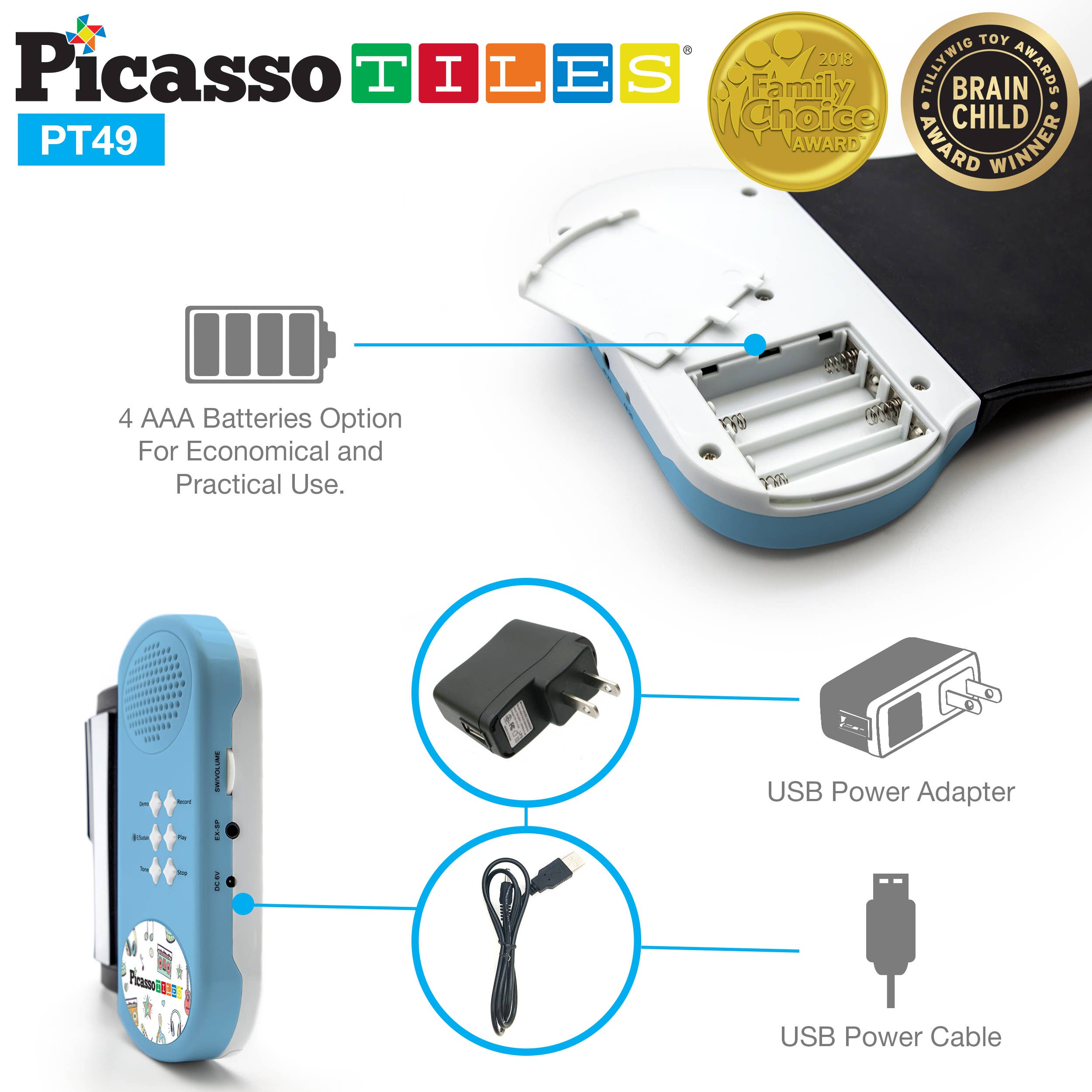 PicassoTiles - Wholesale Musical Toy - Kids & Baby - PicassoTiles Flexible Roll-Up Piano Keyboard2