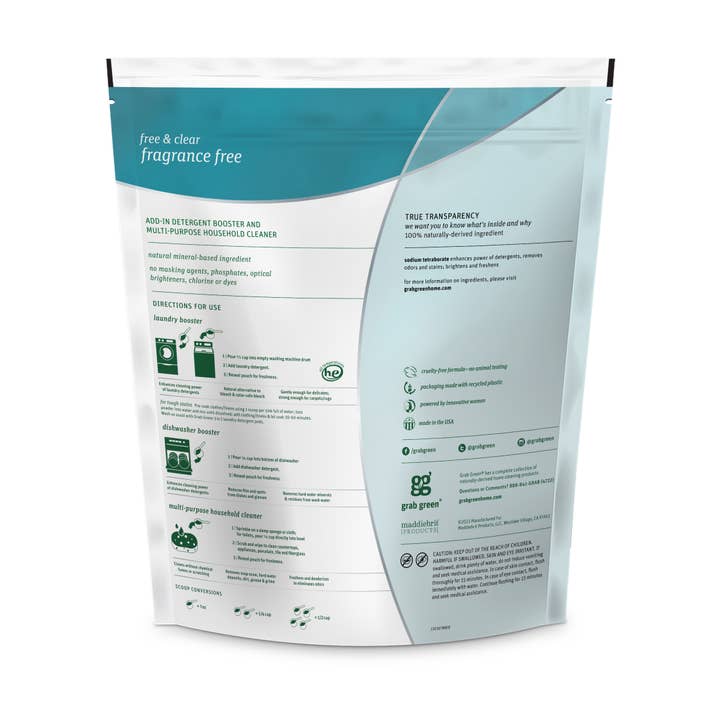 Grab Green - Wholesale Laundry Detergent Powder/Pods - Grab Green Borax