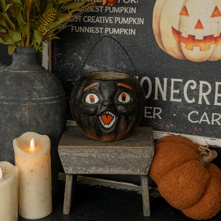 5" BLACK JACK-O-LANTERN CHOIR BOY for wholesale by Ragon House
