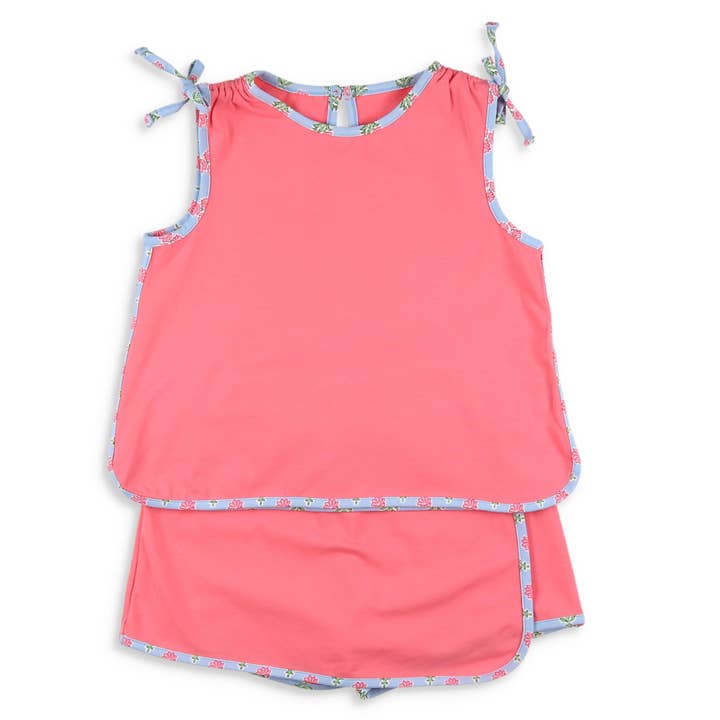 Coral Bouquet Skort Set for wholesale by Shrimp and Grits Kids