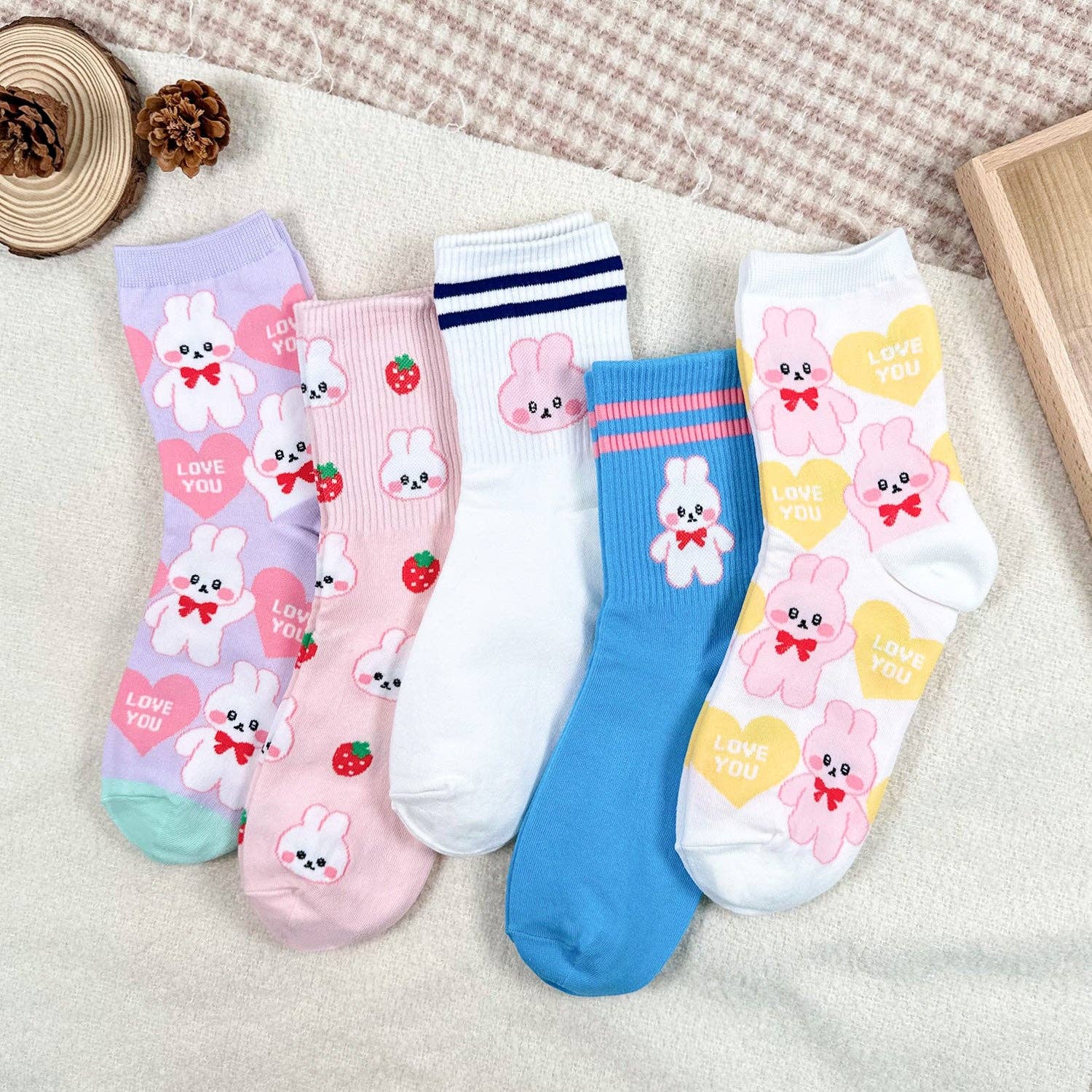7DAYSSOCKS - Wholesale Socks - Women's - Women's Crew Bunny Set Socks2
