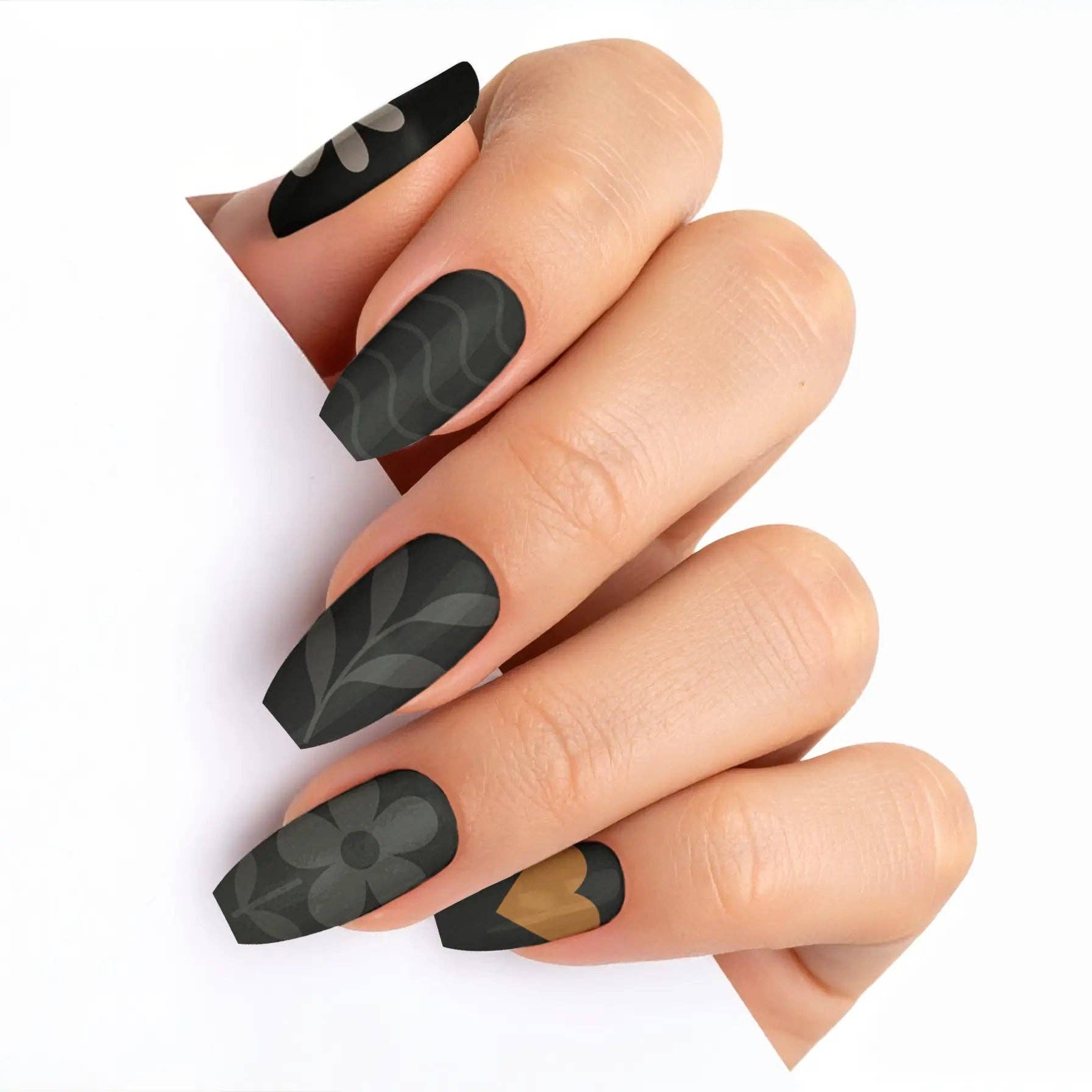 FYNE BODY - Wholesale Press-on/fake nails - Midnight Sunbeam Black Summer Press-On Nails62