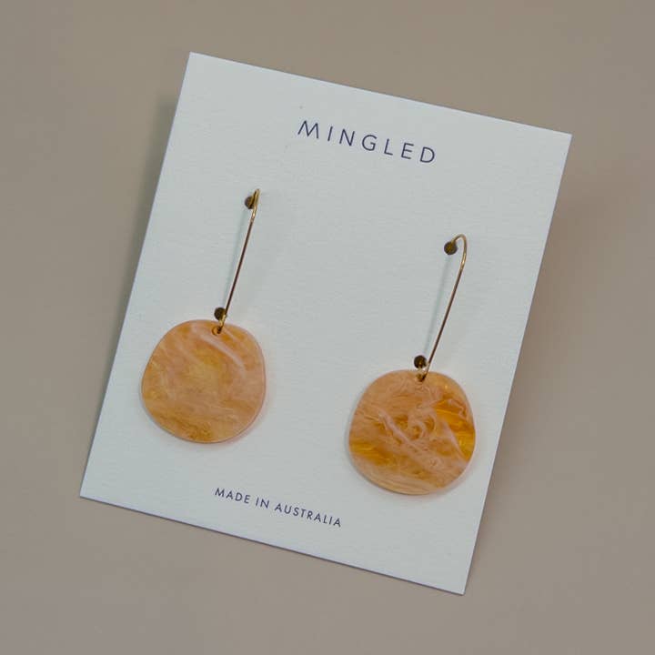 Mingled - Wholesale Dangle earrings - Organic Dangle Earrings - Amber Haze1