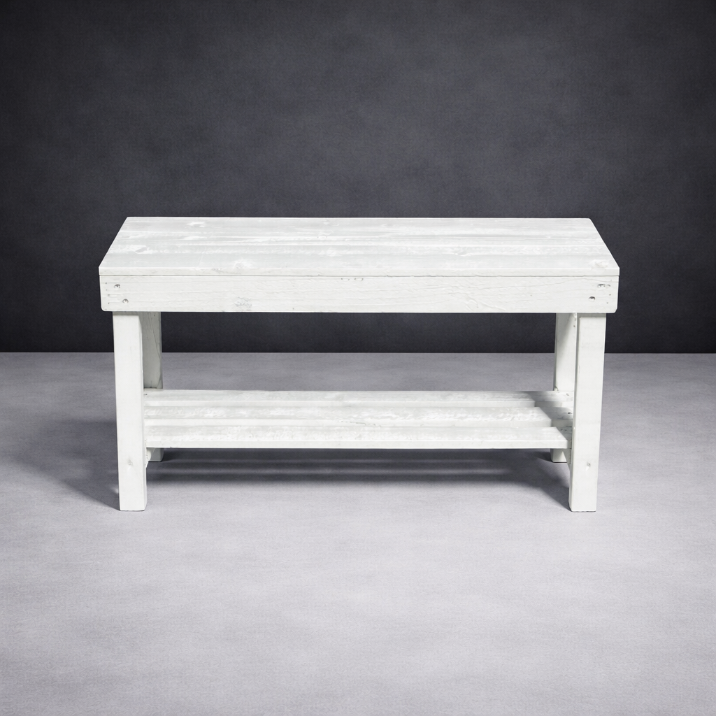 Intrinsic Haven - Wholesale Bench - Farmhouse Rustic 1-Shelf Entryway Bench2