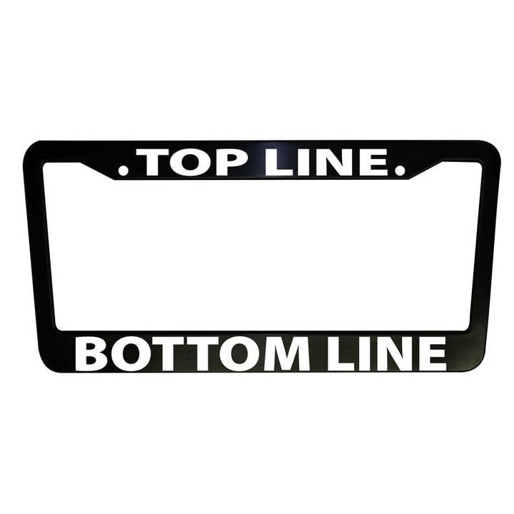 MonkeyFeetGraphics - Wholesale Car Decorative Charm - Unisex - Custom Car License Plate Frame Black Plastic or Aluminum Truck Car Van Décor Vehicle Accessories Auto Parts1