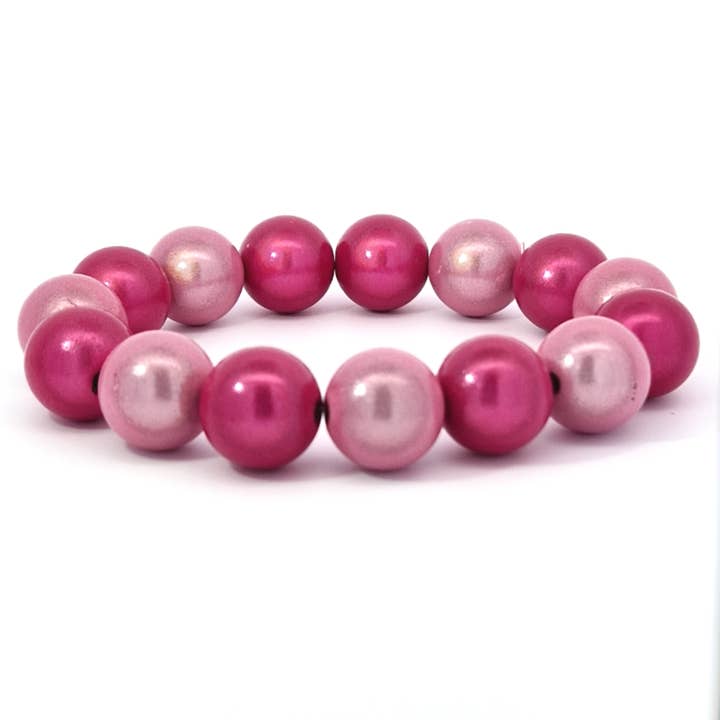 Bracelet Wonder rose - fuchsia 14mm for wholesale by Impala