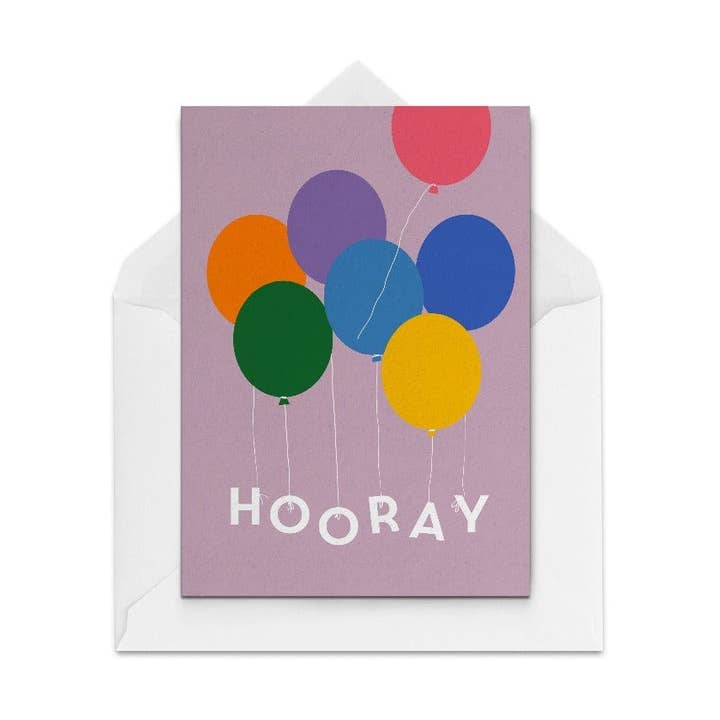 Balloons Card for wholesale by The Paper People Ltd