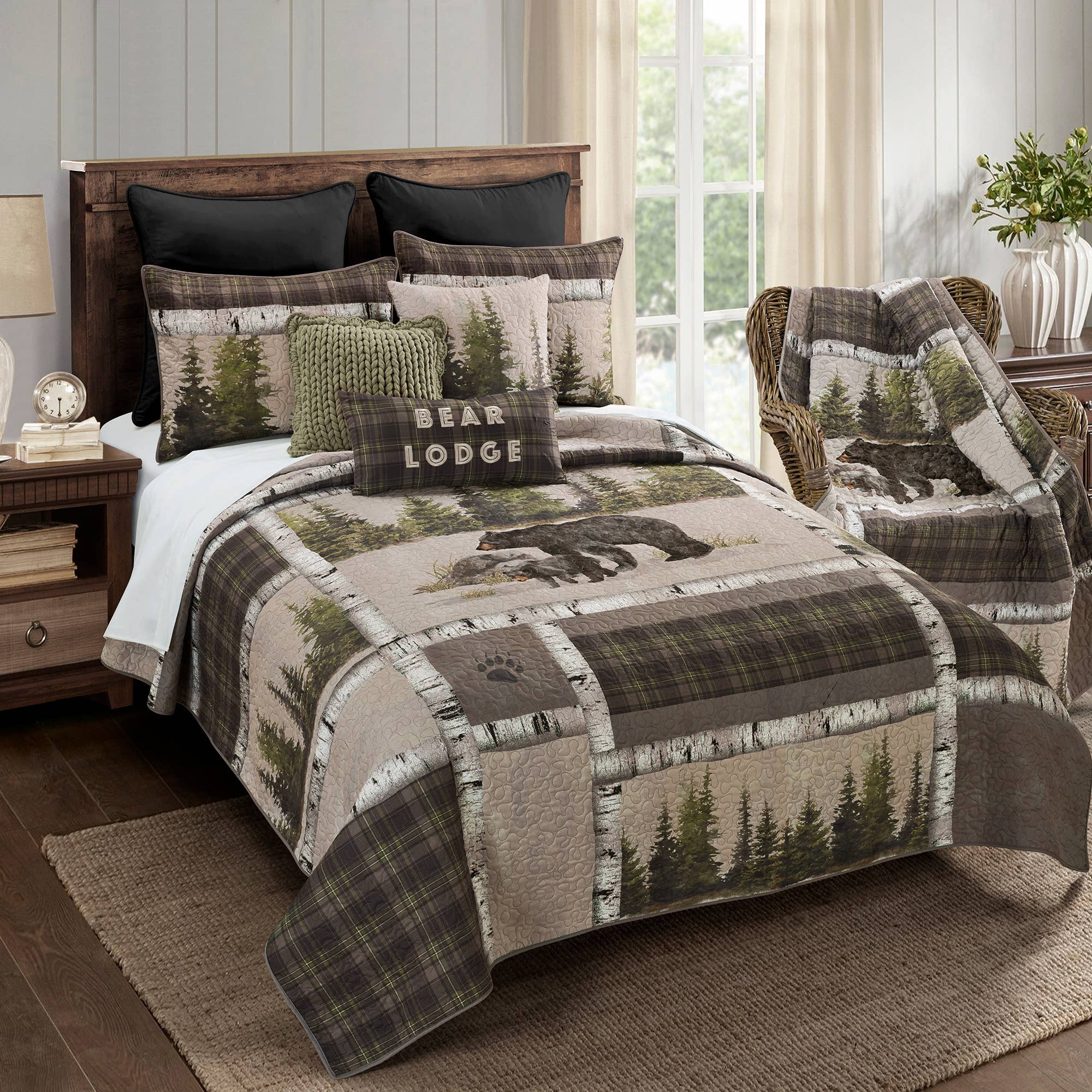 Donna Sharp - Wholesale Bedding Set - Bear Panels Quilt Collection1