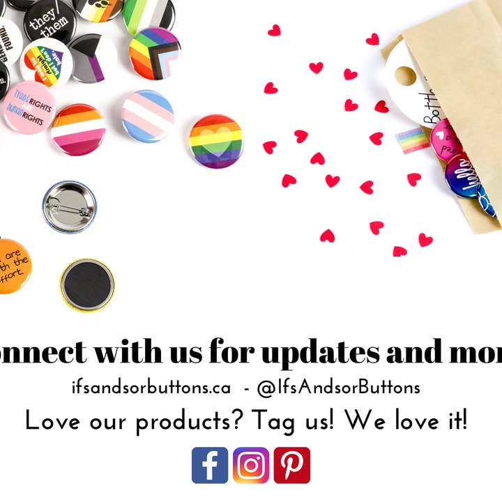 Ifs, Ands, Or Buttons - Wholesale Lapel Pin/Button - Disability Pride Flag Button or Magnet4