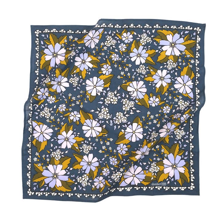 Handker Bandanas - Wholesale Bandana - Unisex - No. 129 Chicory Bandana