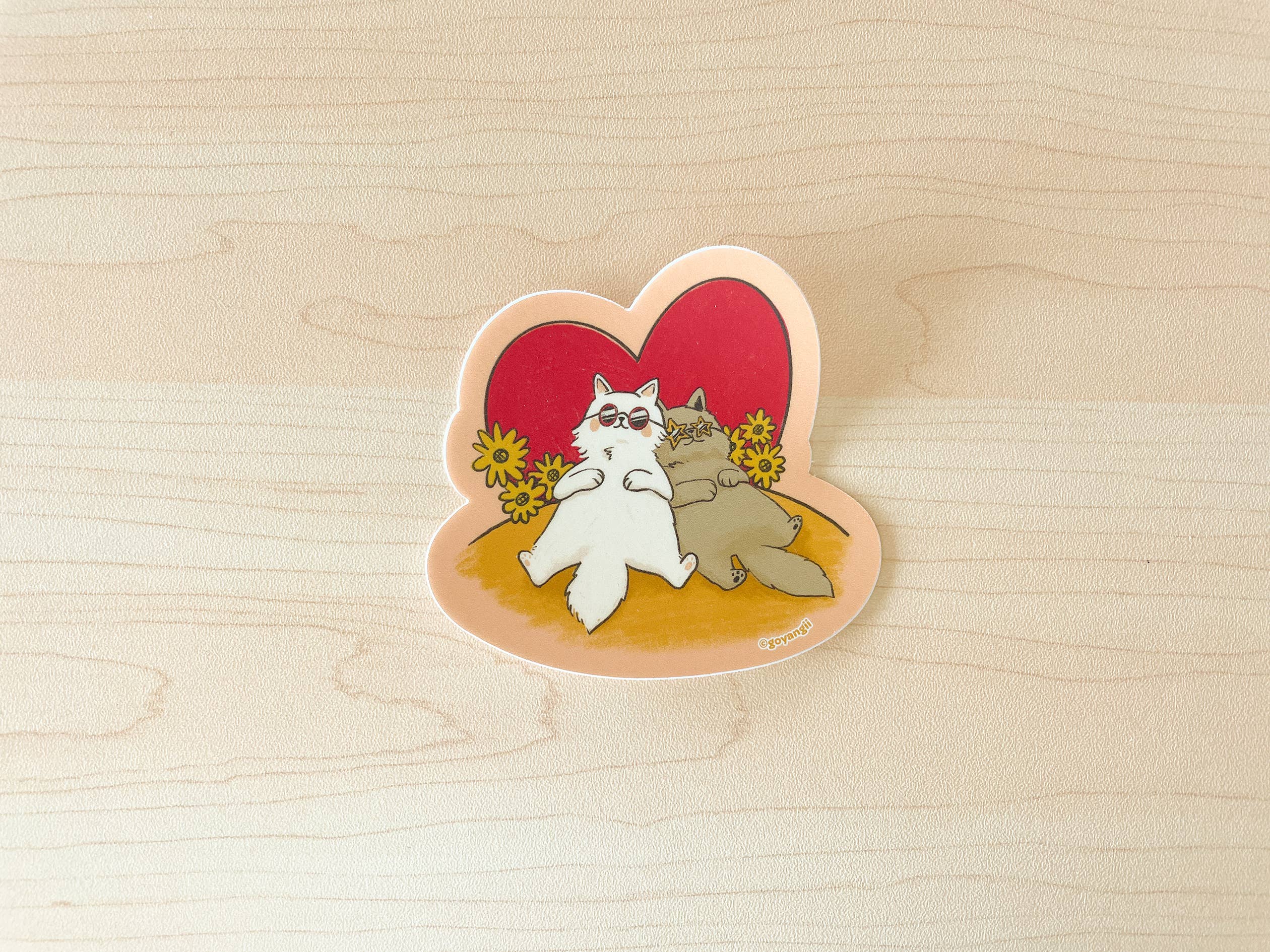 goyangii - Wholesale Sticker - BFF Cats Waterproof Vinyl Sticker1