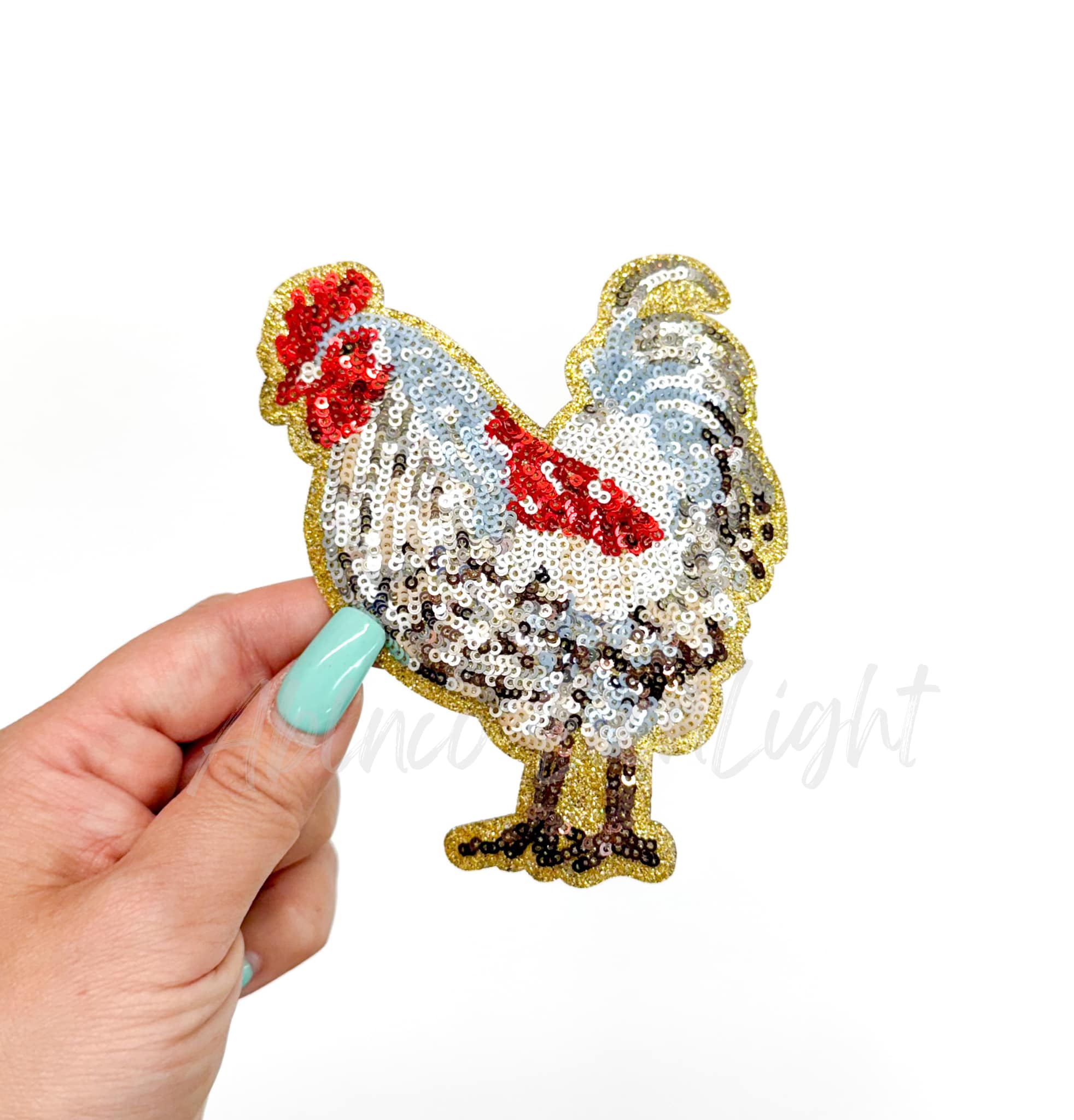ABLNco - Wholesale Patch - Chicken Farm Animal Sequins Patch - Small