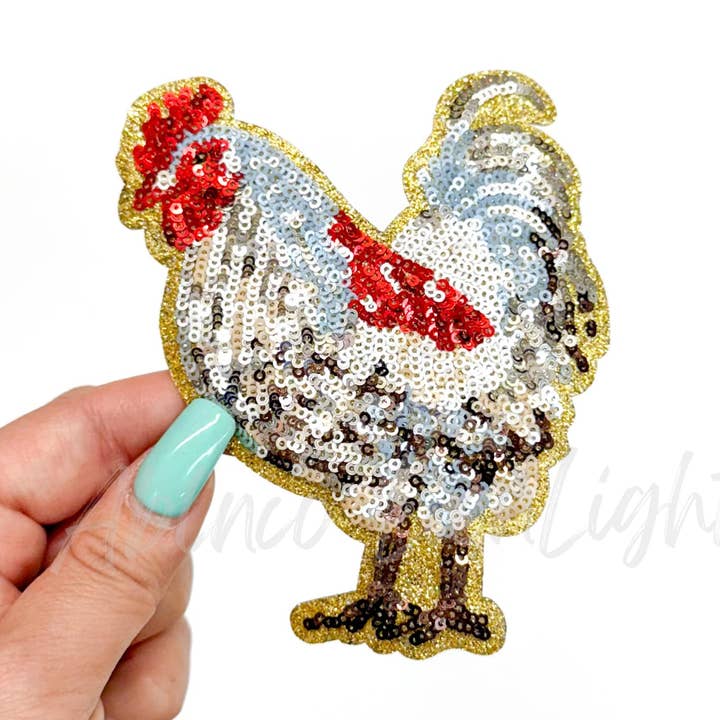 ABLNco - Wholesale Patch - Chicken Farm Animal Sequins Patch - Small0