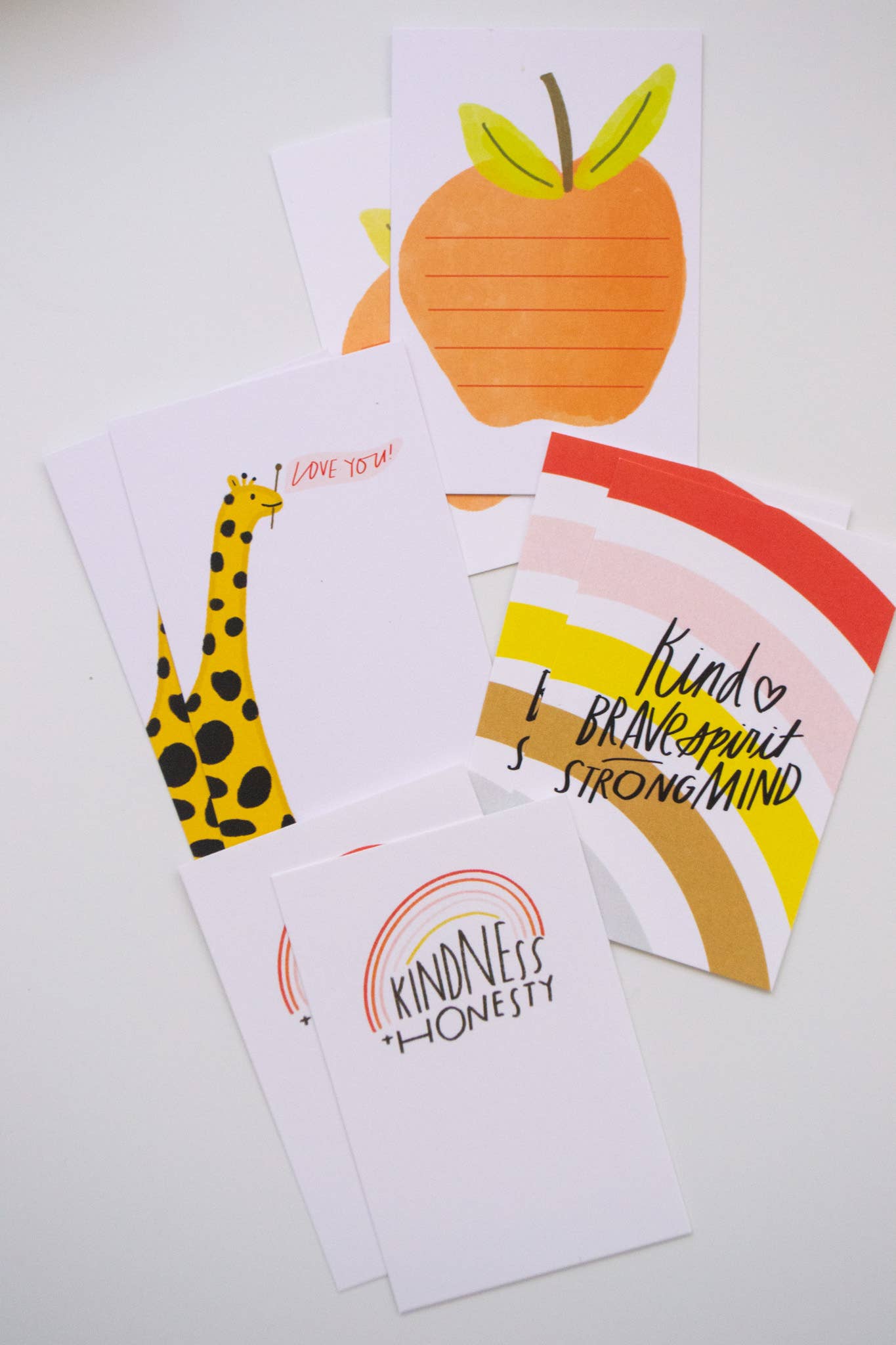 give with joy - Wholesale Stationery/Notecard Set - Lunch Notes to Encourage Kids, 28 Cards for Lunches3