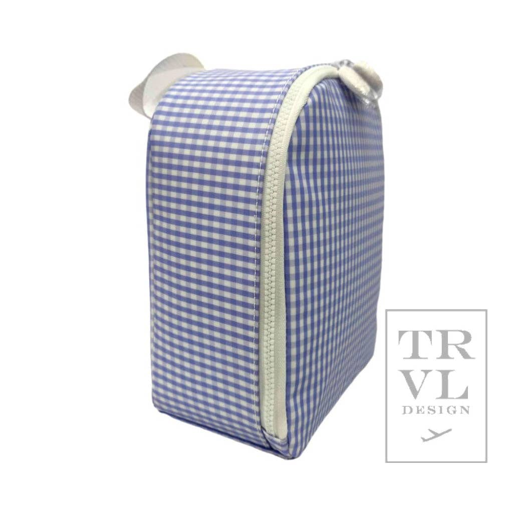 Bring It Lunch Bag - Gingham Lilac  for wholesale on Faire5