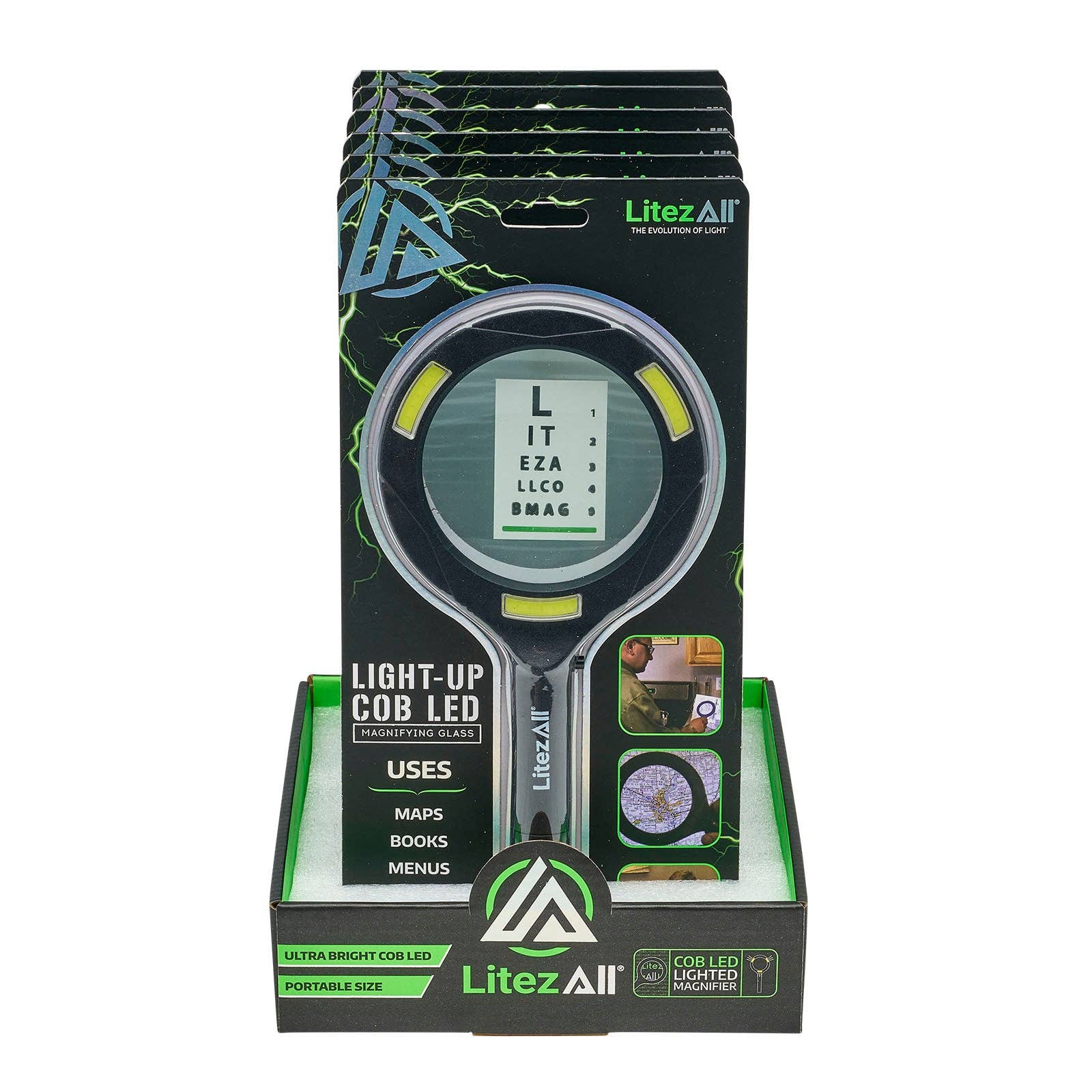 LitezAll - Wholesale Magnifying Glass - LitezAll COB LED Lighted Hand Held Magnifying Glass18