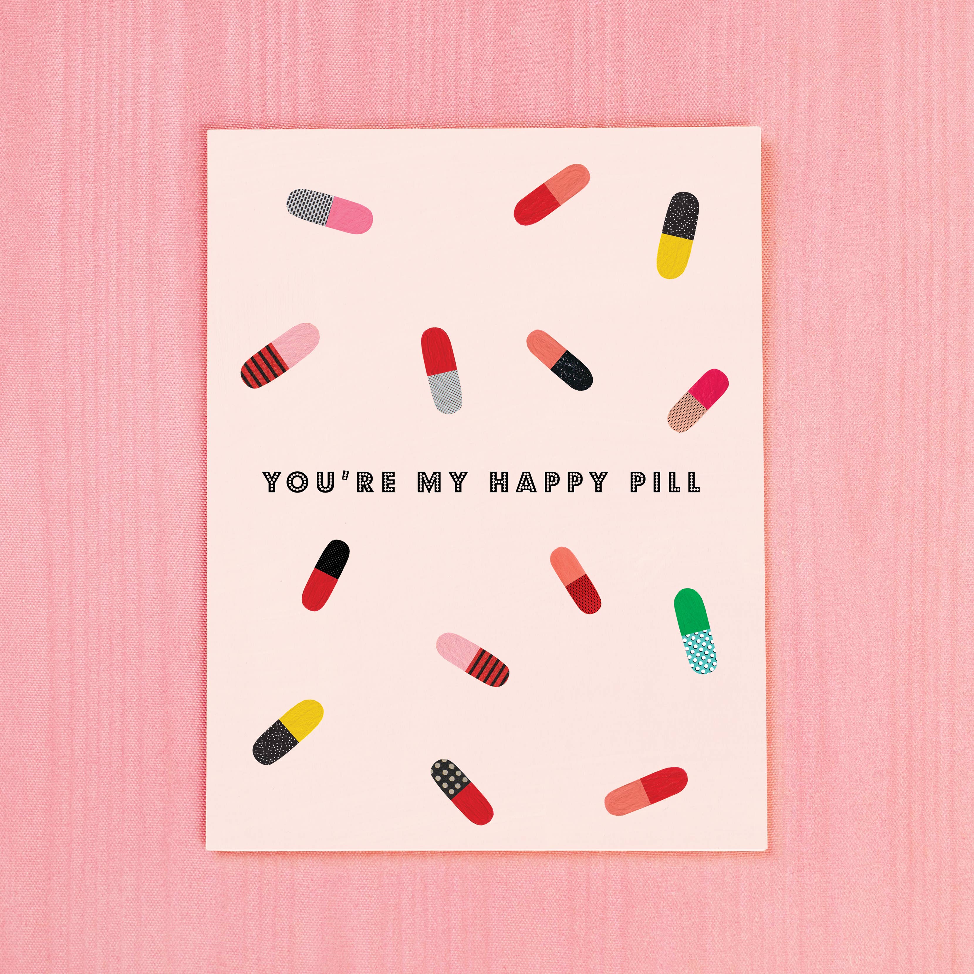 Girl w/ Knife - Wholesale Liefdeskaartje - You're My Happy Pill Wenskaart1