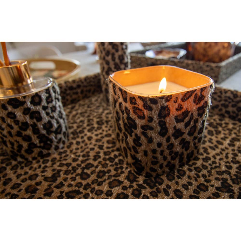 AULICA – wholesale Burkljus – Leopardglasljus 8x8x8cm1